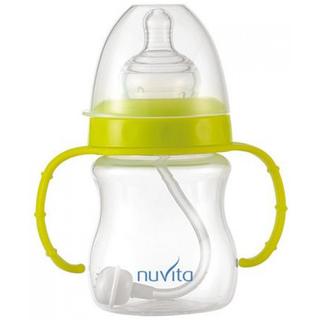 Biberon cu maner Nuvita 1450, 160 ml, Galben