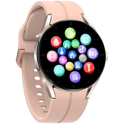Smartwatch iSEN KS05 Roz, 1.32" IPS HD, ECG, Ritm cardiac, Presiune sanguina, Glicemie, Oxigen, Bluethoot Call, Bt v5.1, IP67, 185mAh