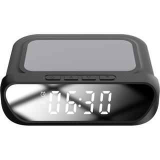 Ceas de birou cu alarma si incarcare wireless pentru telefon, Qi, VCAW01N