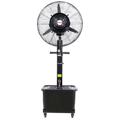 Ventilator cu pulverizare apa pentru exterior Vision Touch HLFANMIST10125, 320 W, 3 trepte, 3 pozitii, Negru