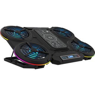 Cooler pentru laptop Aqirys Zenith, pana la 17", Iluminat, Negru