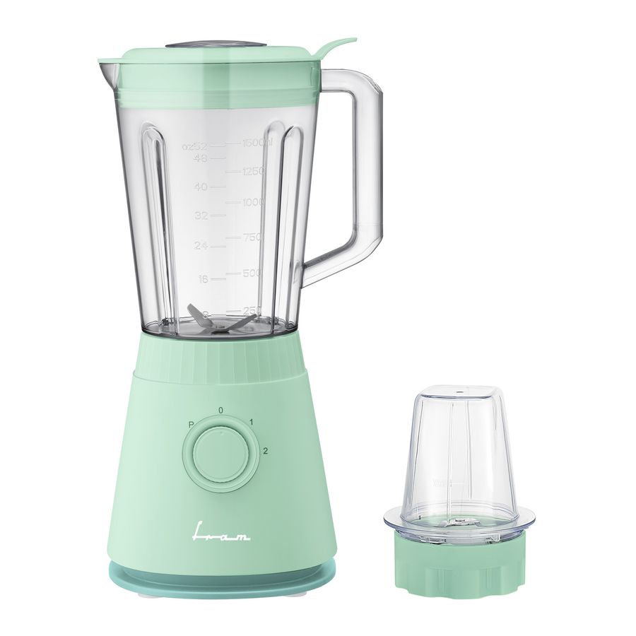 Blender de masa Fram FBL-R600GBL, 600 W, 2 viteze + Pulse, Protectie supraincalzire, Turcoaz