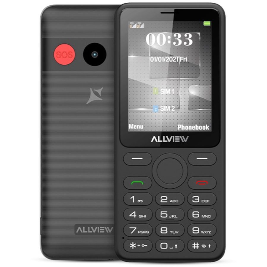 Telefon mobil Dual Sim Allview M30LUNA, 32 MB, 2G, Dark Grey