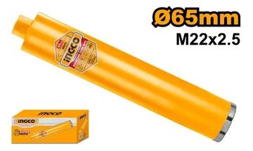Carota Diamantată Segmentată 65x450mm M22 INGCO DCB580658 – Performanță Industrială pentru Găurire în Beton Armat