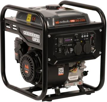 Generator de curent Invertor 3500W, silentios, 4 timpi, 3 ani garantie, Evotools Plus 683429