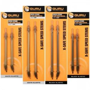 Tija Guru Interschimbabila Cu Elastic Alb Guru X-safe Speed Stems Heavy 2buc/blister Short