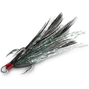 Ancora Delphin B!rd Hook Triple, Pene Negre, Nr.6, 3buc/pac