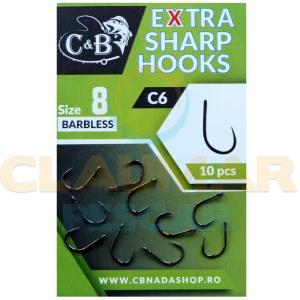 Carlige C&b C6 Extra Sharp, Nr.10, 10buc/pac