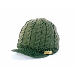 Caciula Sapca Navitas Cable Knit Peak Beanie Green