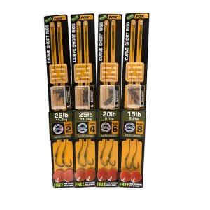 Carlige Legate Fox Edges Armapoint Curve Short Rigs 20lb Green Nr 6 2buc