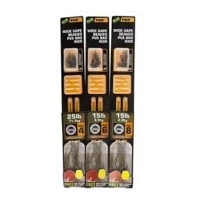 Carlige Legate Fox Edges Armapoint Wide Gape Pva Bag Rigs 15lb Nr 6 2buc