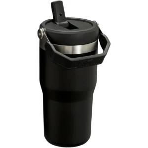 Termos Stanley The Ice Flow Flip Straw Tumbler 2.0 Termokop, Negru, 0.6l