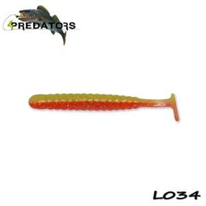 Shad 4predators Worm Shad Laminat 8cm Culoare L034 Cosmic Ray 6buc/plic