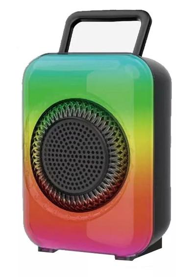 Boxa portabila GTS 1867 Bluetooth USB TF Radio FM lumini LED RGB 10W