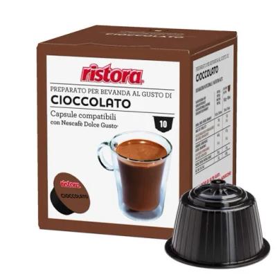 Capsule compatibile Dolce Gusto Ristora Cioccolato, 10 buc