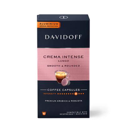 Capsule Davidoff Crema Intense Lungo Nespresso, 10 buc