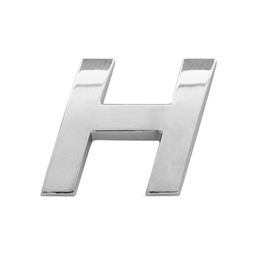 Ornament Auto 3D. Litera H. 26 Mm. Cromat